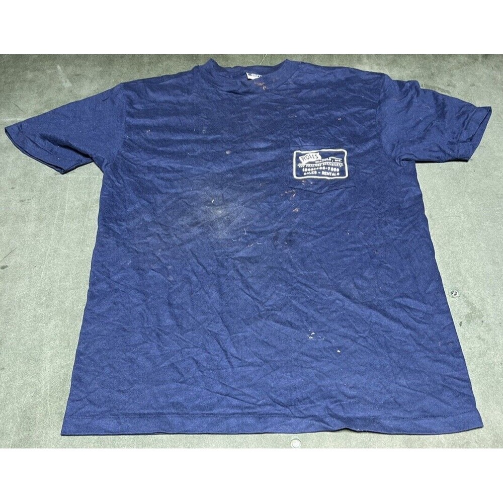 Rolls Scaffold Erection Specialist We Get It Up Funny Work Shirt Hanes L Vtg